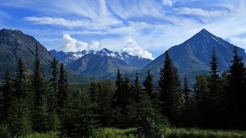 Wispy clouds streak over the Chugach Mountains (Photo courtesy of Ken Freeberg)