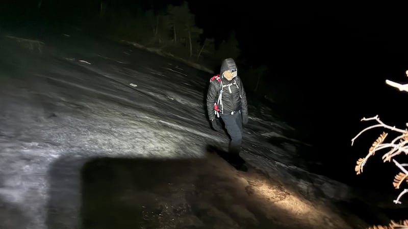 Forest rangers say hiker lost his crampons on icy ledge at Mount Colden Trap Dike.
Courtesy:...