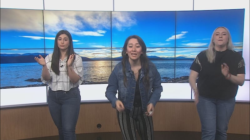 Molly Dieni, Lisa Hawkins, and Taylor Siebert of Pipeline Vocal Project.