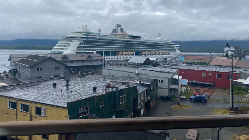 Royal Caribbean’s Serenade of the Seas docks in Ketchikan on Friday, July 9, 2021.