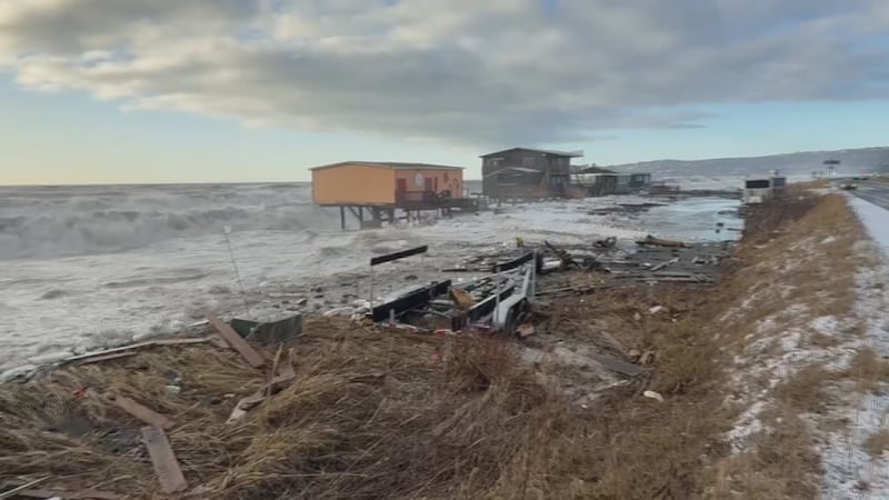 Homer Spit Road closed
