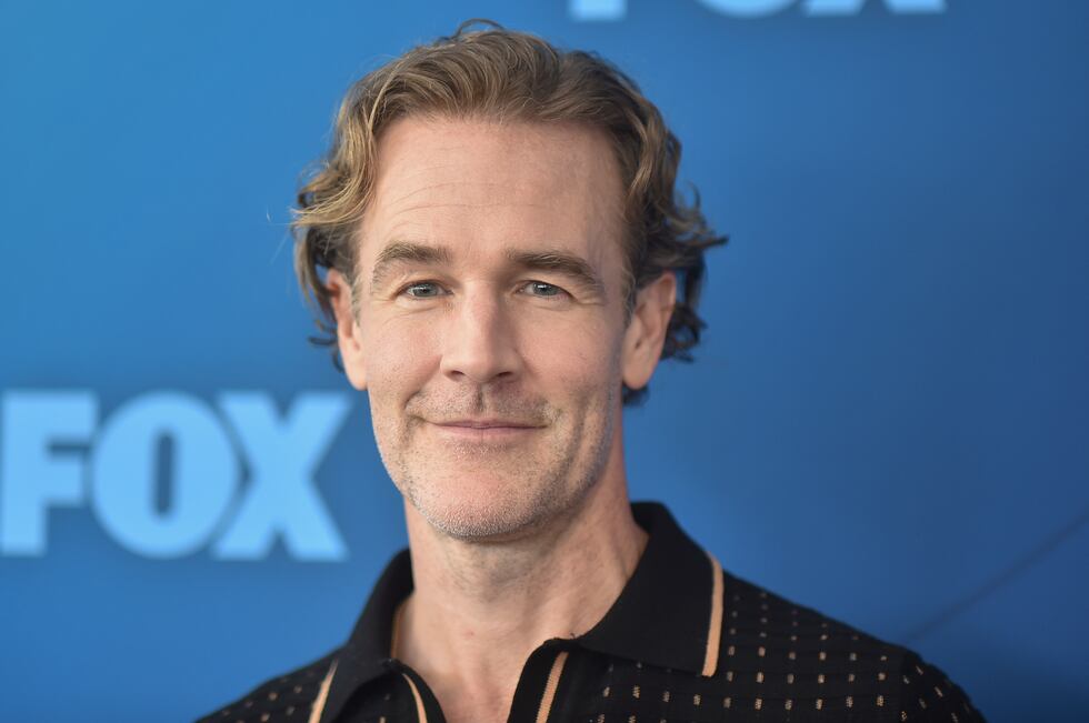 FILE - James Van Der Beek attends the FOX Winter Press Day in Los Angeles on Nov. 18, 2024....