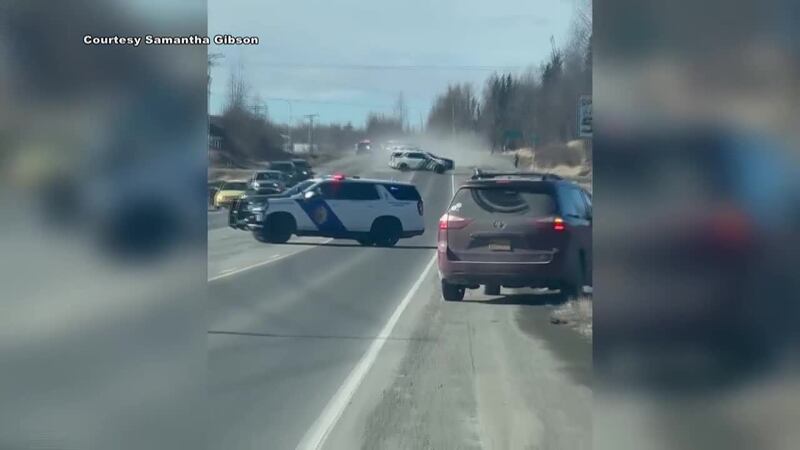 High-speed chase involving Alaska State Troopers in Wasilla