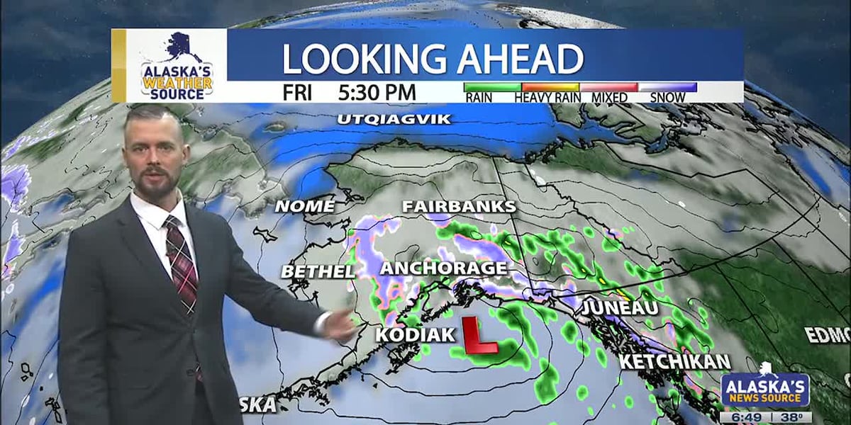 Alaska Raining Rain and snow move into Interior with sunshine and showers for ...