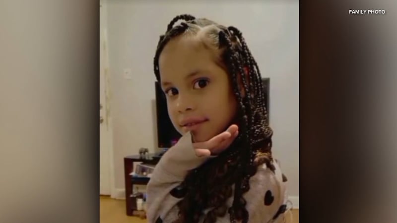 Eddimar Paola Hernandez, 7, was out with her older sister when police say a woman stabbed her...