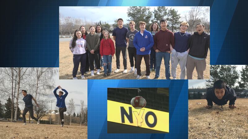 Dillingham athletes demonstrate traditional games with Alaska's News Source Sports Director...
