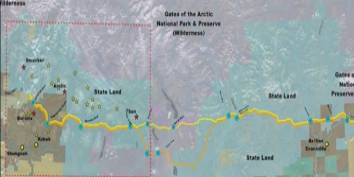Ambler Map Attempt to revive Ambler Road project through defense bill amendment ...