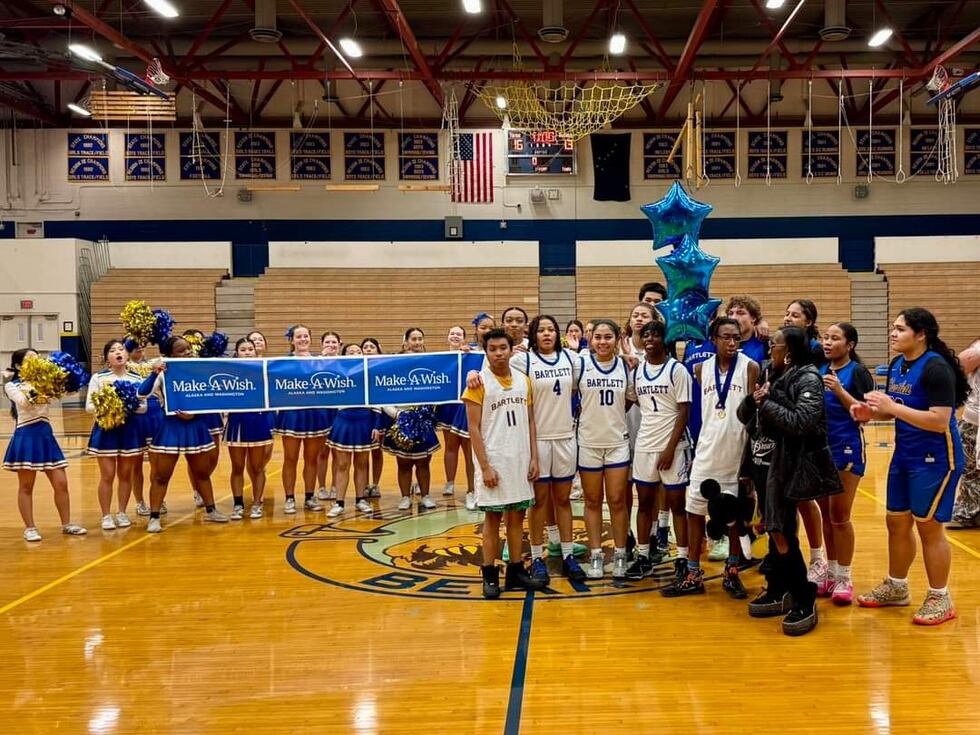 Dominique's surprise pep rally at Bartlett High School for his wish trip to Disney World.
