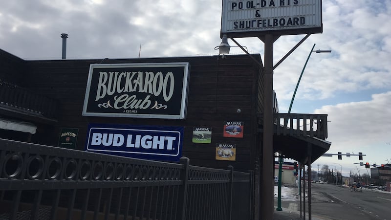 The Buckaroo Club bar, located on Spenard Road. Photo by leroy Polk / KTUU.