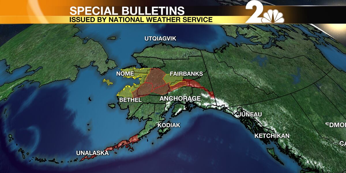 Alaska Raining Heavy rain in Southeast; snow and rain for Southcentral and Western Alaska