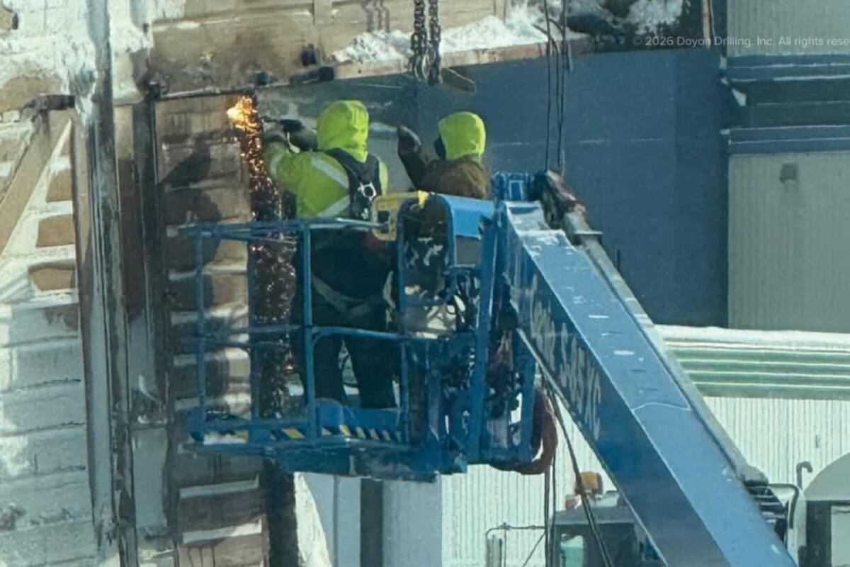 New photos show latest work on oil rig that collapsed on North Slope tundra