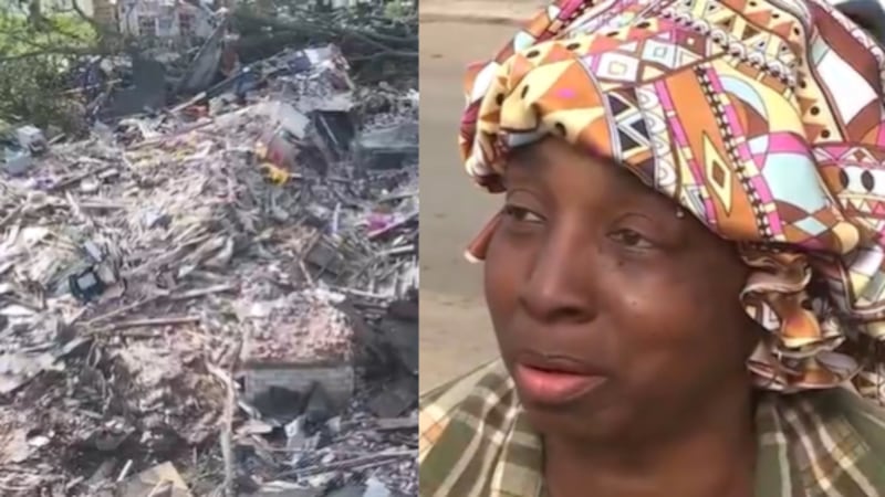 A woman lost her home of 30 years after a fast-moving tornado swept through the area Friday.