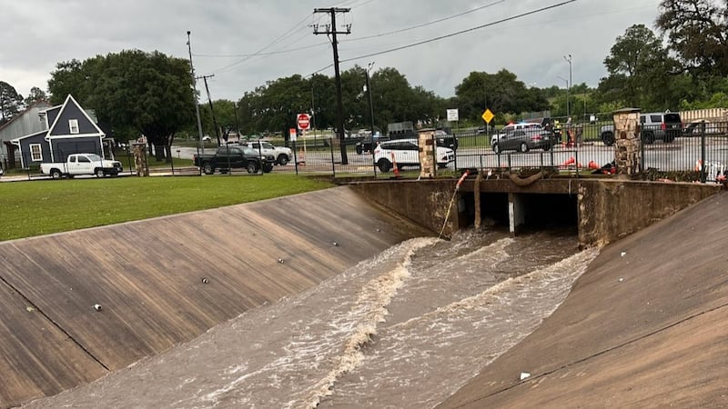 Authorities are searching for a missing 10-year-old girl after she was swept away by rapidly...