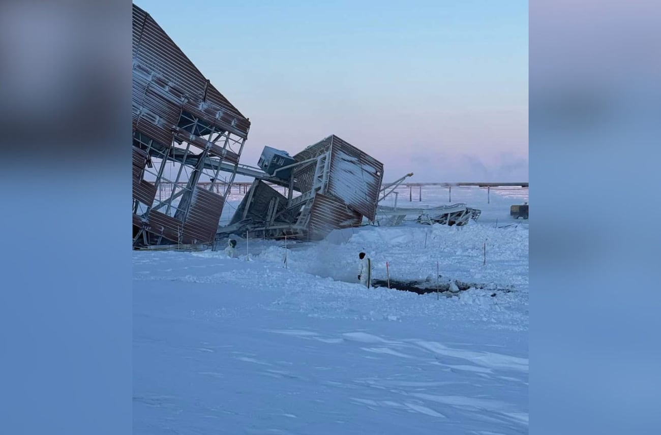 Crews recover 2,400+ gallons of waste after North Slope rig collapse ...