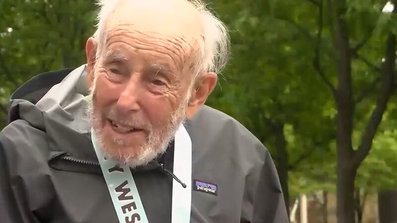 At 103 years old, Mike Fremont is the oldest participant in the Flying Pig Marathon.