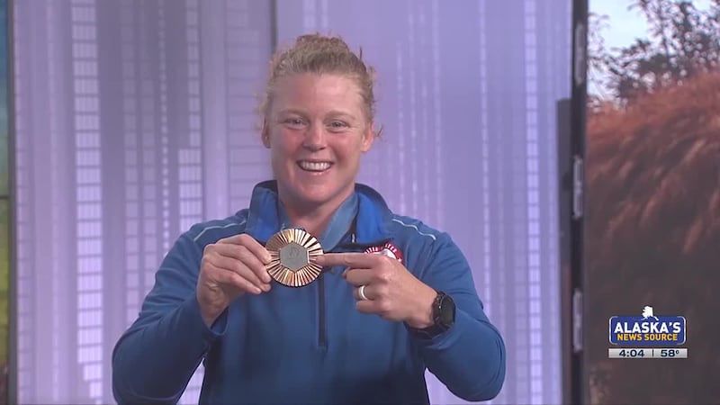 Alev Kelter and her bronze Olympic medal