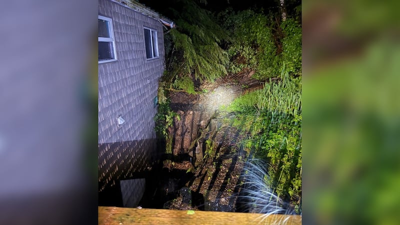 An early morning landslide in Ketchikan left one home and a vehicle damaged, but no one...