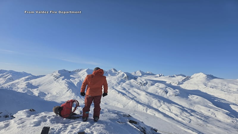 Photo taken previously shows the area where the avalanche happened