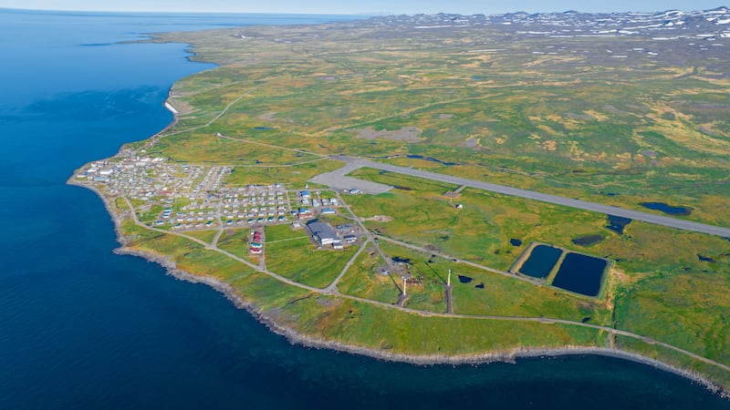 Town of Savoonga, Alaska.