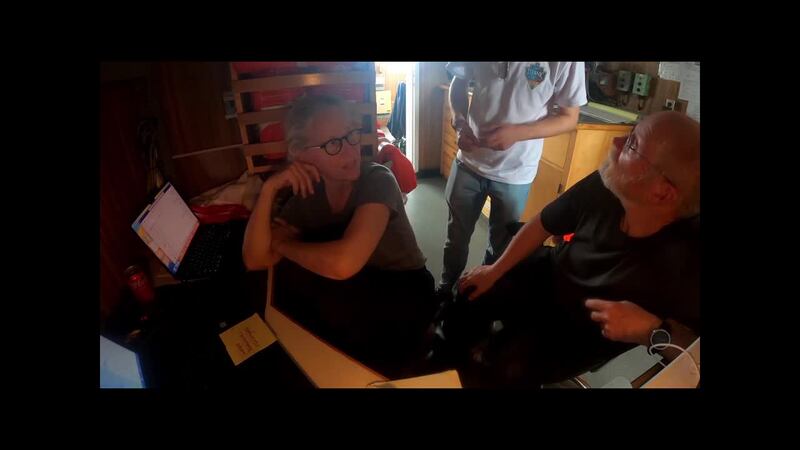 Video shows the wife of OceanGate's CEO reacting to a sound that is now believed to be the...