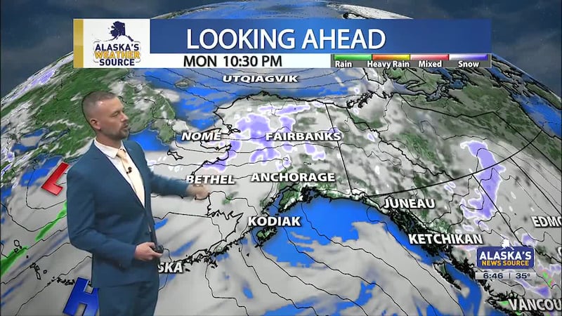 Multiple rounds of snow set to move through the Interior this week