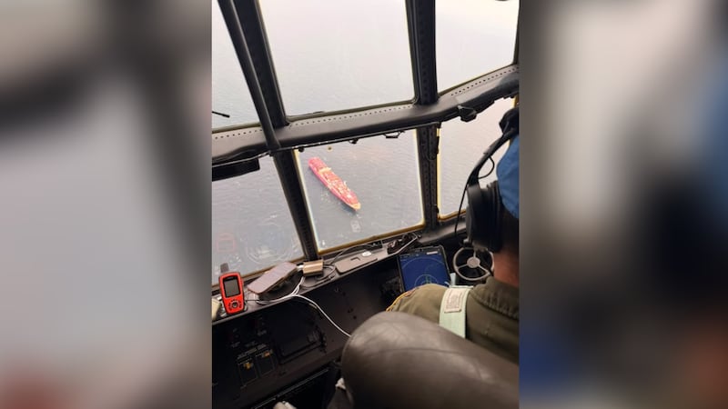 The Coast Guard on the way to medevac a man having a medical emergency in Alaska