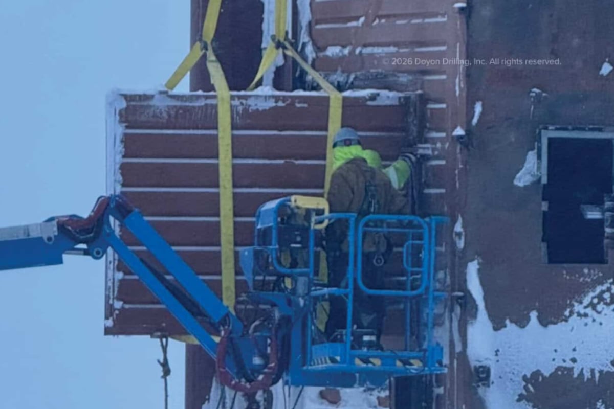 New photos show latest work on oil rig that collapsed on North Slope tundra