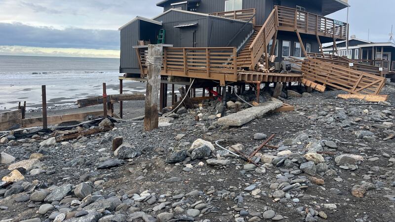 Weather damages Tackle Shack Co., other nearby buildings
