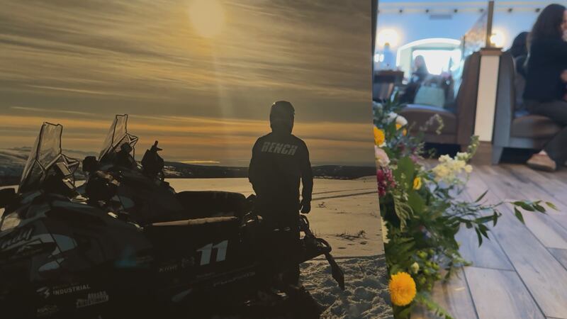 Skye Rench's picture on display at his memorial dinner