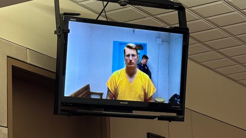 Skyler Evans appears at arraignment, March 4, 2025.