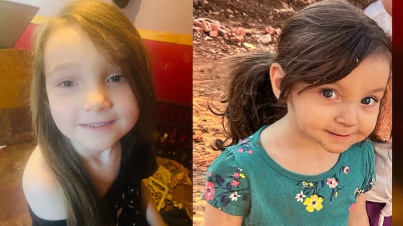 Family photos show 6-year-old Kaleigh, left, and 4-year-old Khloe, right. Family members said...