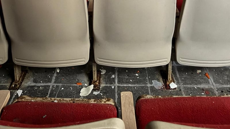 of the few people who were born on Adak. He saw movies in this old theater.