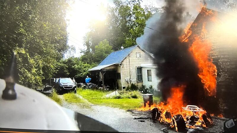 Photo of the scene from the Valley Volunteer Fire Department.