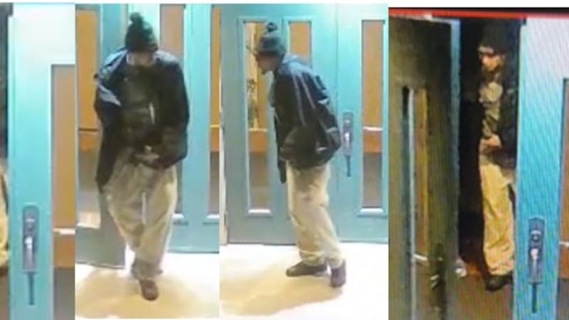 Police say three suspects broke into the church early Halloween morning, stealing laptops,...