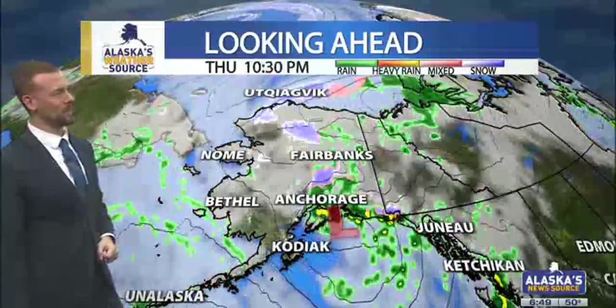 Alaska Raining Heavy rain remains for Southern Alaska, with widespread snow along the ...