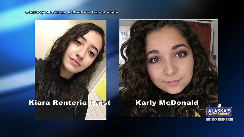16-year-old Karly McDonald and 18-year-old Kiara Renteria Haist
