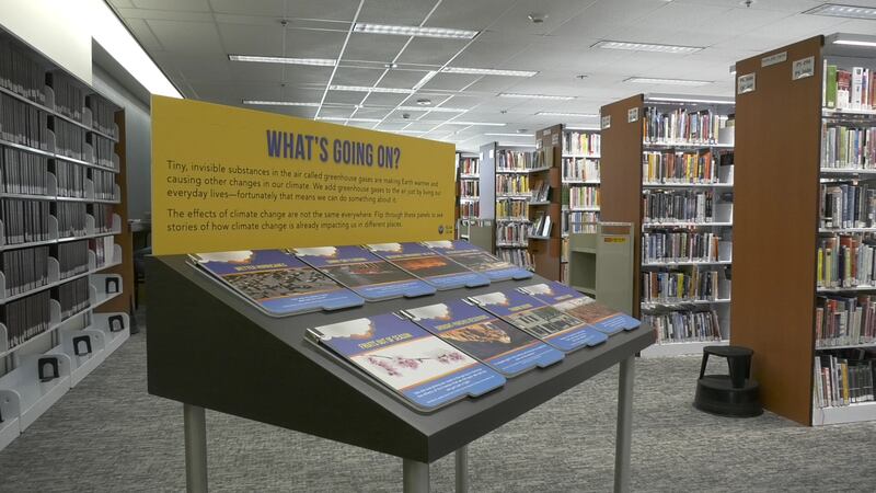 The display opened at Noel Wien Public Library on April 4, and is scheduled to continue there...