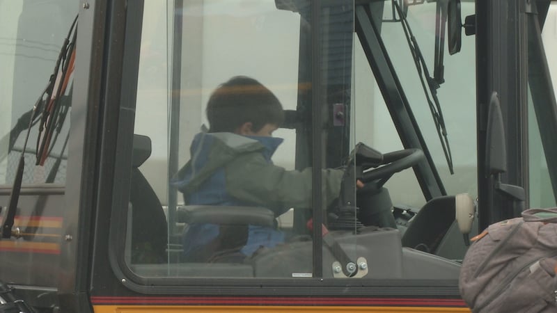 Families braved the cold and rain on Sunday to give their children a chance to get an...
