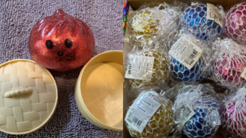 About 37,000 popular squishy toys sold nationwide were recalled because they potentially pose...