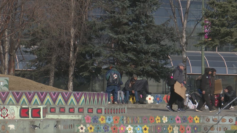 Town Square Park in downtown Anchorage