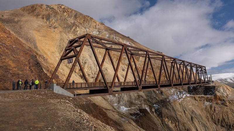 Pretty Rocks Bridge at Denali National Park is now completed, five years after the landslide