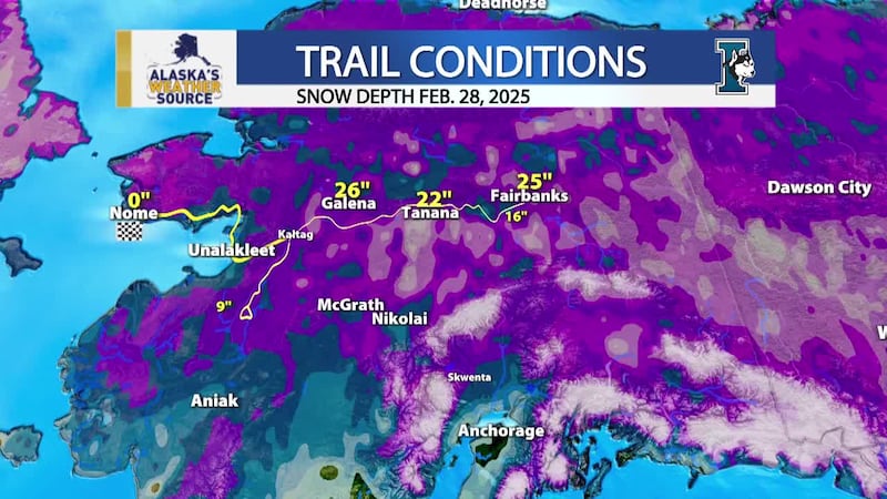 Trail conditions as of February 28, 2025