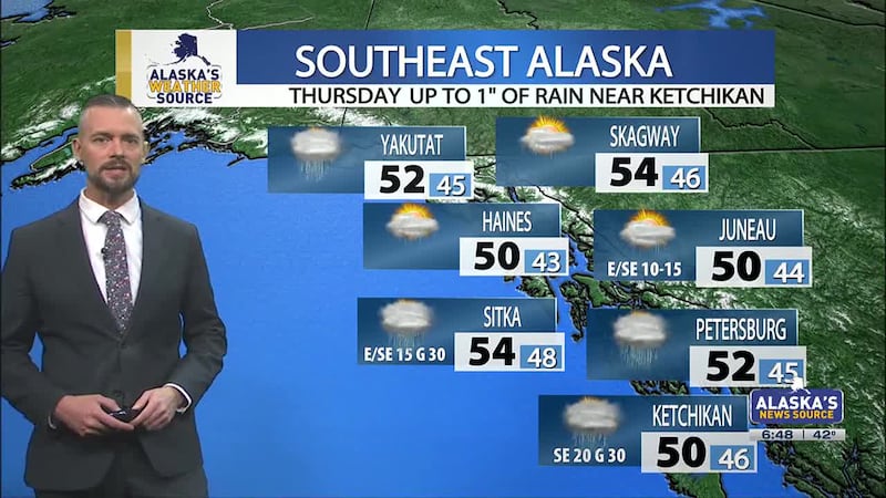Slow spring warming, with rain showers in the forecast