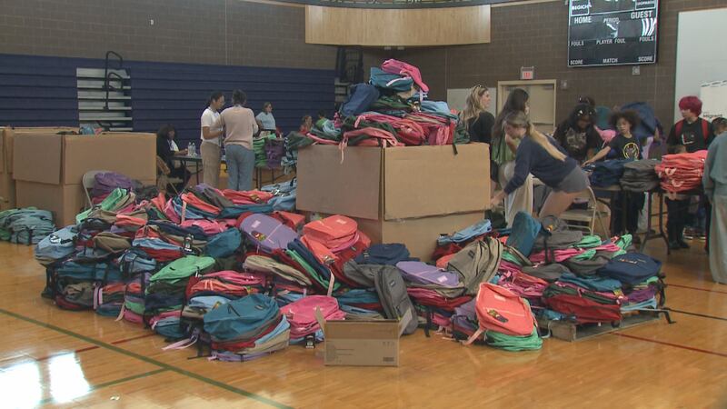 5000 backpacks are being given away to students by the Anchorage School District