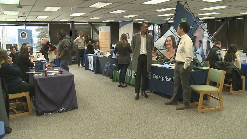 Employers made themselves available to answer student's questions.