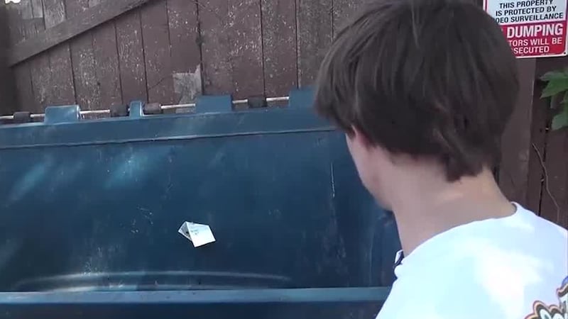 While taking out the trash, a man in Nebraska was shocked to find someone had dumped a dog...