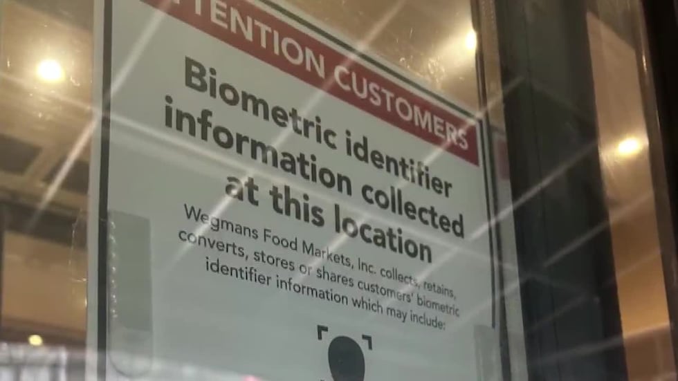 Shoppers react to the news that Wegmans will now be utilizing facial scanning technology in...