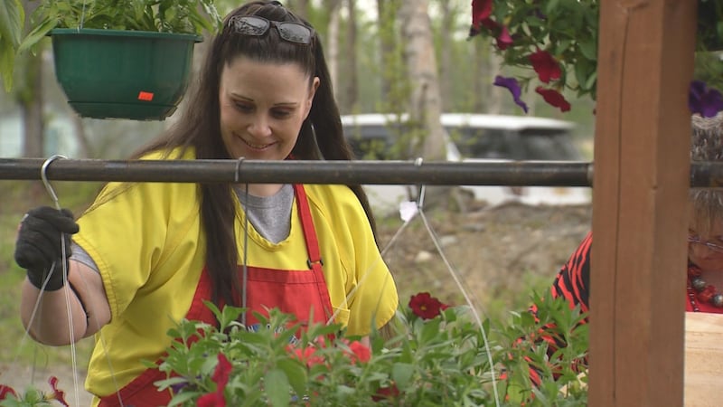 Female inmates grow the plants for the Hiland Mountain Correctional Center Plant Sale