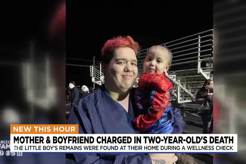 The boy's remains were found at the home of his mother and boyfriend during a welfare check....