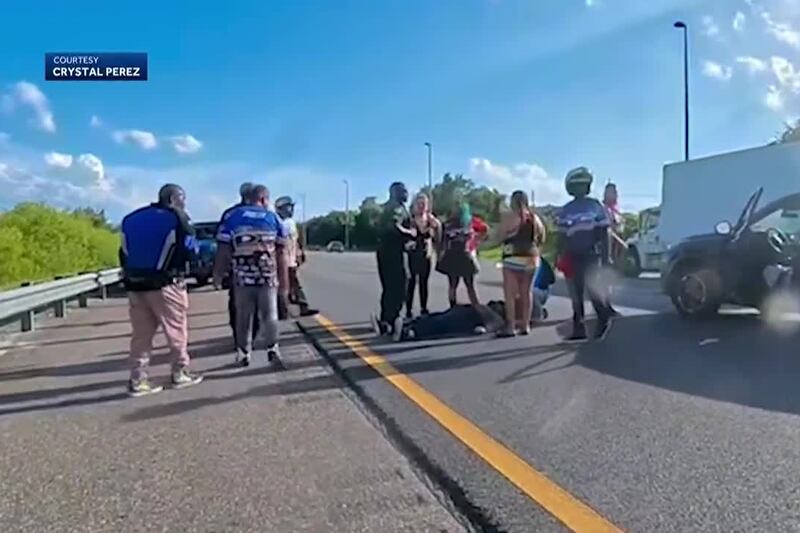 A 67-year-old man who flipped over his handle bars in the crash is one of two people...